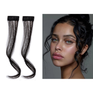 2PCS Franja De Barba Da Moda Parte Média Peça De Cabelo