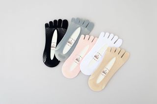 3 Pares Meias Invisíveis de Cinco Meias de Nylon Fino Meias de Nylon Fino Meias de Nylon Fino