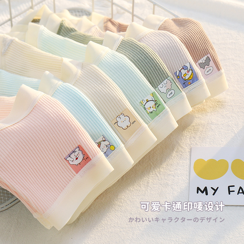 Calcinha Festa Estudantil Feminina Sexy Novo Estilo Meninas Meninas Cintura Média Doce Desenho Animado Fofo Puro Desejo Menina Algodão Puro Crotch