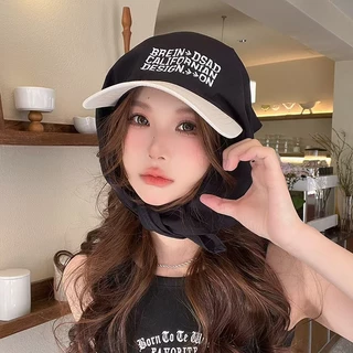 Japonês novo estilo único cor combinando cabeça chapéu de renda feminino verão pára-sol letras All-Match