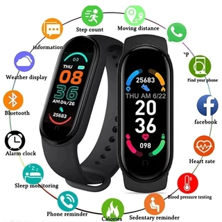 M6 Pulseira Inteligente Monitor De Pressão Arterial Esportes Banda Fitness Pulseiras À Prova Dwaterproof Água Smartwatch