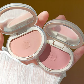 Monocromático pó solto Blush lama alto brilho contorno Natural brilho expansível cor Rouge fixação maquiagem Blu