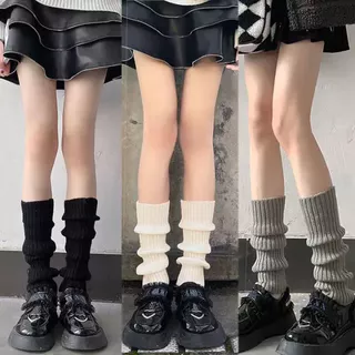 40-70CM Lolita Tricô Pilha Estilo Pé Meia Japonês Longo JK Bezerro Meias Modificadas Perna Mais Quente Magro Olhando Cob