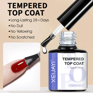 XEIJAYI Sem Limpeza Funcional Top Coat Unha Gel Polonês Design Realçador Verniz Semi Permanente Embeber UV LED Ferrament