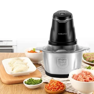 1110-240v Moedor de Carne Padrão Europeu Moedor de Carne Doméstico Máquina de Cozimento Elétrico de Cozimento Vegetal Corte de Alho Picado Dispositivo de Alho 2L Grande Capac