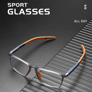 Ultra-leve Anti-azul luz plana óculos TR esportes quadro masculino jogando basquete futebol Anti-queda fora óculos quadr