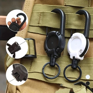 Chaveiro Retráctil Automático Externo De Fio Anti-Roubo Tático Telescópico Ret