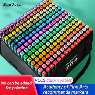 24-168 Caneta Marcador De Cabeça Dupla Colorida Conjunto Oleoso Pintura Artística Crianças Lavar Aquarela Material De Escritório Escolar Para Estudantes