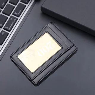 Bolsa Para Cartão De Crédito Portátil Ultra Fina Clip Multi slot Homens Integrado De Grande Capacidade