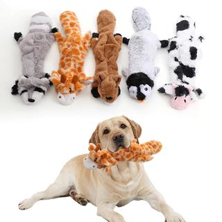Animal Shape Pet Plush com função de vazamento Dog Toy com latido BB Molar Pet Supplies resistentes à mordida