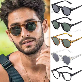 Óculos De Sol Redondos Com Armação Pequena Retro Arroz Unisex UV400 Homens Outdoor Sunshade Eyewear