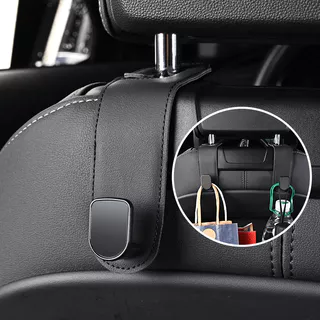 Organizador Universal De Armazenamento Do Gancho De Encosto De Cabeça Assento Automóvel Para Bolsa De Mão Encaixe Casaco Veículo