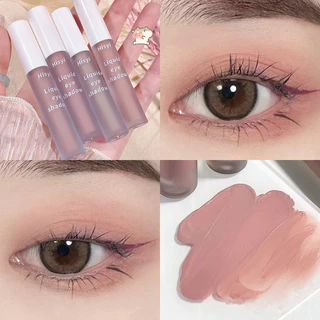 Hisyi Sombra Líquida Monocromática Matte Velvet Parece Baixa Saturação Boa Névoa Macia Névoa Fácil de Iniciar Sombra Líquida