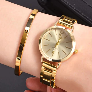 2pcs Relógio de Senhoras Relógio de Senhoras Pulseira LOVE Conjunto de Jóias