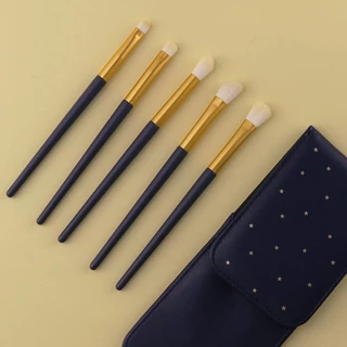 5 Starry Sky Conjunto de Escova de Maquiagem para Cabelos Suaves Conjunto de Escova para Sombra dos Olhos Conjunto de Escova Portátil Escova para Sombra dos Olhos Escova para Sombra dos Olhos