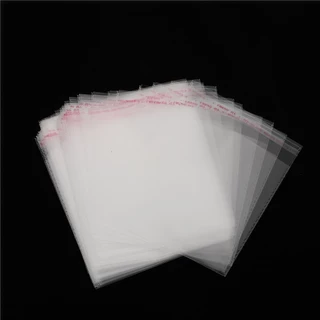 Saco Autoadesivo Para Roupas De Plástico , Presente Espesso , Transparente