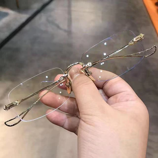 Óculos de leitura sem moldura Fotosensível Alta Definição Lentes de Mudança Imediata Fashion Business Elder