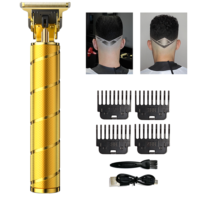 Clipper De Cabelo Elétrico Masculino Recarregável Corte Barbeador Profissional De Barba .