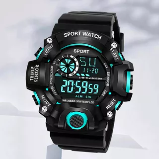 Relógio Eletrônico Multifuncional De Silicone LED Digital Para Meninos E Meninas-Presente Perfeito Uso Diário