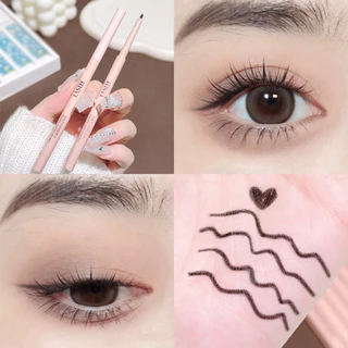 Hisyi Color-Painting Smart Eyeliner Gel Caneta Gel de Pintura Fina Ponta Fina Maquiagem à prova d'água Não Fácil de Manchar Alunos Brilhante Seda deitada