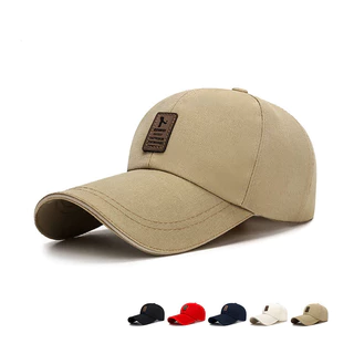 Boné de Basebol de Verão de Primavera com aba Extra longa de basebol Protetor solar masculino Big Brim Winning Bid Autumn Hat
