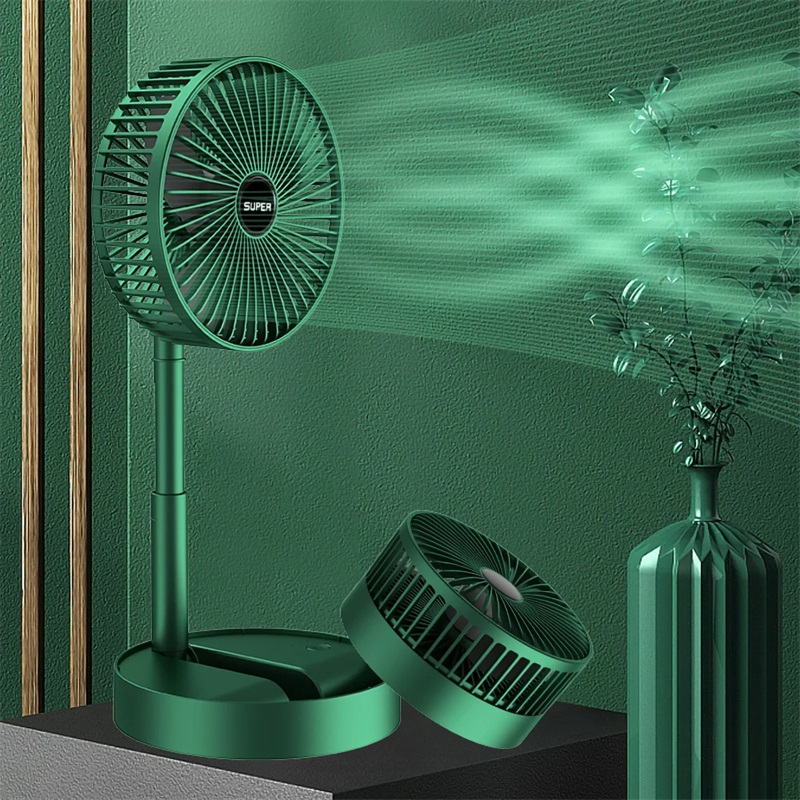 Ventilador USB Dobrável Telescópico Doméstico De Baixo Ruído Elétrico De Alta Vida Útil Mini Standby