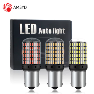 2pcs BAU15S PY21W 1156 BA15S P21W 1157 BAY15D 7443 Lâmpadas LED 144SMD CanBus Lâmpada De Sinalização De Inversão De Marcha