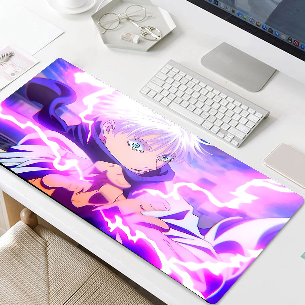 Tapete de mouse para jogos de flores grandes com base antiderrapante e borda costurada - perfeito para escritório, casa, laptop e jogadores - ótima ideia de presente