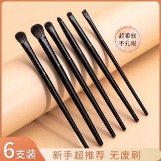 Cangzhou Escova de Maquiagem para Cabelos Macios 6 Escovas de Maquiagem Conjunto Escova para Sombra Escova para Sobrancelhas Escova para Sobrancelhas Escova para Sobrancelhas Escova para Lâmina Ultra-Fina