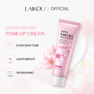 LAIKOU Japão Sakura Tone Up Creme Esconder Manchas Iluminando 30g