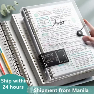 Pasta A4/B5/A5 Recarregável Em Branco Para notebook/line/grid/Cornell Papelaria De Escritório Com Anel Metálico Substituível