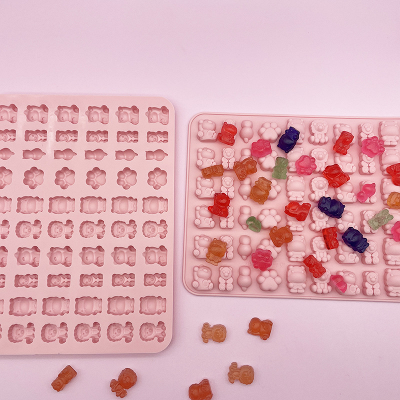 DIY QQ Molde De Silicone De Açúcar Frutas Animais Geleia De Chocolate Ferramenta Para Decoração De Bolos