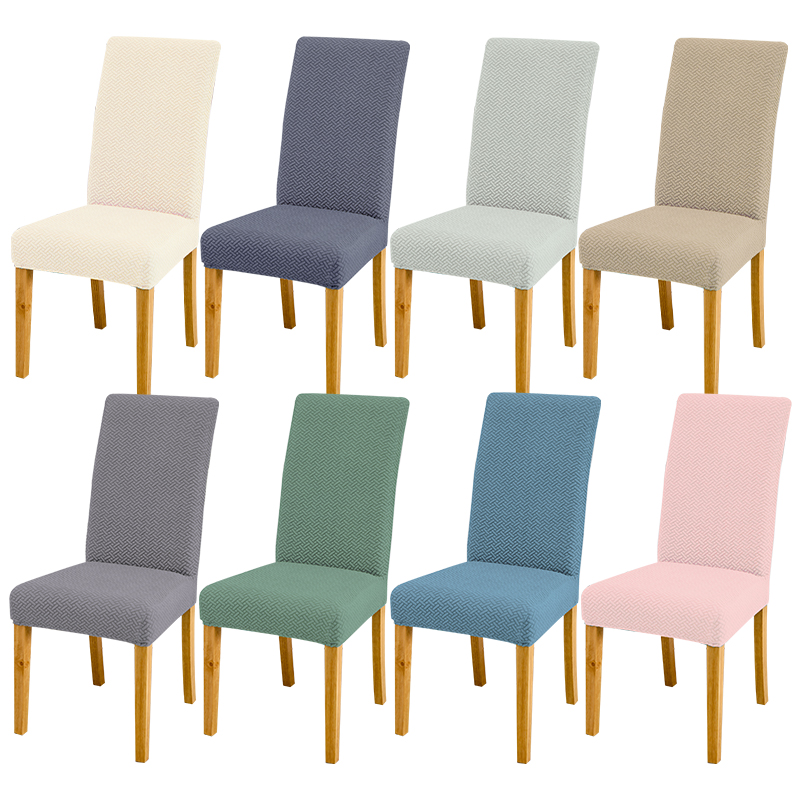 Conjunto de 1 peça Cobertura de cadeira Twill de malha Cobertura de cadeira de jantar doméstica