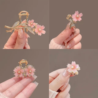 Grampo de Cabelo Feminino Fofo de Liga Flor de Cabelo Moda Fresca Pequeno Grampo de Cabelo Cabeça de Garra de Cabelo Menina Acessórios de Cabelo
