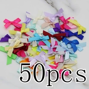 (50 Peças/Saco) Vários Laços Coloridos Com Largura De 4 Centímetros , Usados Para Decoração De Presentes .