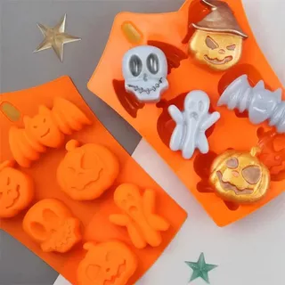 Molde De Abóbora De Silicone Para Bolos Halloween Assustador Criativo Ferramentas