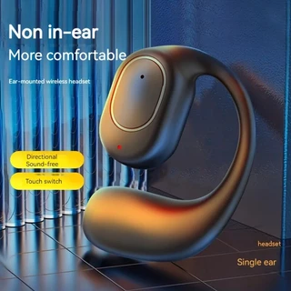 Fone De Ouvido Bluetooth Sem Fio Com Um Único Tampões Auriculares Ultra Longa Vida Útil Da Bateria Fones Esportivos Comerciais Microfone