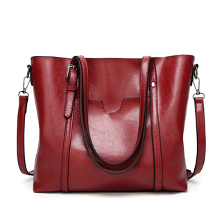 Bolsa para o ombro Fashion Multi-Pocket de grande capacidade em couro macio, Ladies Retro Bolsa para o ombro de grande capacidade