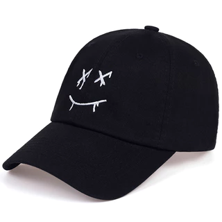 Unisex Bordado Unisexo Rosto Sorridente Moda Ajustável Chapéu De Baseball Hip Hop Primavera Outono-Chapéus De Lazer Ao Ar Livre Acessórios De Viagem Para Mulheres Homens