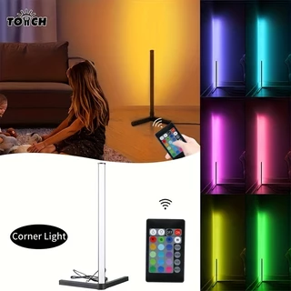 Luz De Chão LED De Canto , Fita De RGB , Noturna Com Cabo USB De Controle Remoto , Iluminação Moderna Minimalista De Quarto E Sala De Estar , Múltiplos Modos De Para O Exterior
