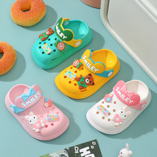 Sapatos de Buraco para Crianças Summer Middle Small Children Baby Lightweight Indoor Soft Sole Antiderrapante Sandálias de dedo do pé