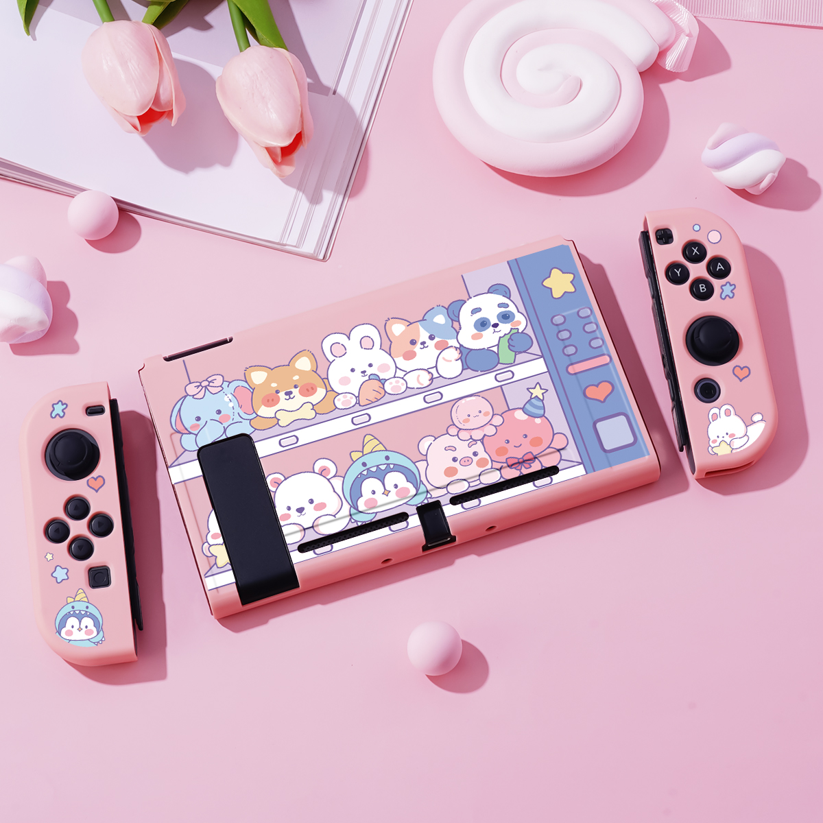 Capa Protetora Para Animais De Desenho Animado Bonitos Nintendo Switch ...