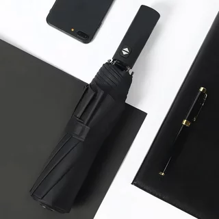 12 Ossos Guarda-Chuva Dupla Camada Resistente Ao Vento Totalmente Automático Homens Mulheres Negócios De Luxo Masculino Grande Parasol