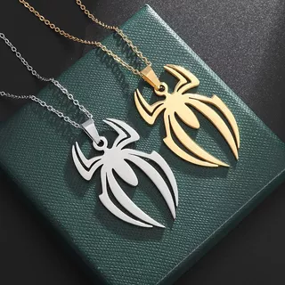 Moda Simples e Criativa Colar Pingente de Aranha Único e Criativo Colar de Aranha Homem Festa Feminina Todos os Dias