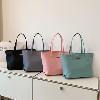 Bolsa Feminina de Moda Feminina de Grande Capacidade Bolsa Feminina de Ombro da Moda Bolsa Tote Simples Bolsa Nylon Commuter Handbag