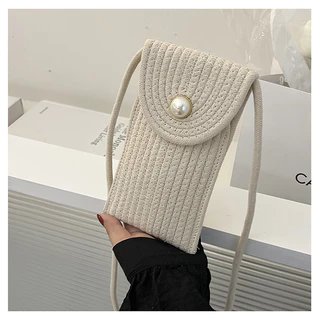 Novo Estilo De Bolsas Para Celular Pequenas Bolsa O Ombro Com Pérolas De Corpo Cruzado Feminina Sling