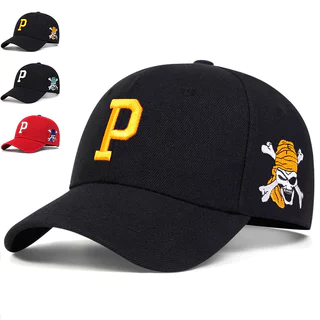 Unisex Letter P Side Pirate Bordado Lateral Ajustável Designer Baseball Hat Spring Autumn Outdoor Leisure Hats Acessórios De Viagem Para Mulheres Homens