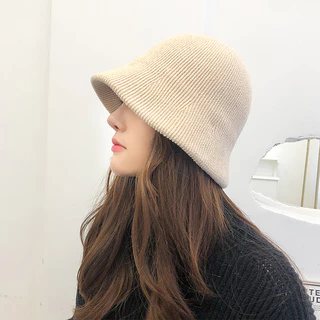 Novo Estilo Chapéu de Balde Coreano Versão em Coreano Chapéu de Balde Tecido Moda Japonesa Chapéu de Balde de Cara Pequeno Estilo Japonês Chapéu de Balde de Cara Pequeno Estilo Primavera Outono-Ou