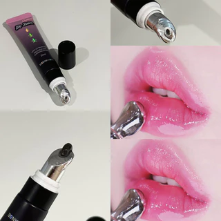 Bálsamo Labial Com Mudança De Cor Hidratante Mágico Temperatura Brilho Nutritivo De Longa Duração Cabeça De Massagem Metálica