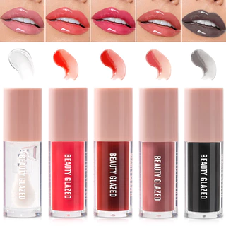 Espelho Água Brilho Labial Vidro Brilho Labial Cor Óleo Labial Hidratante Natural Brilho Labial Duradouro